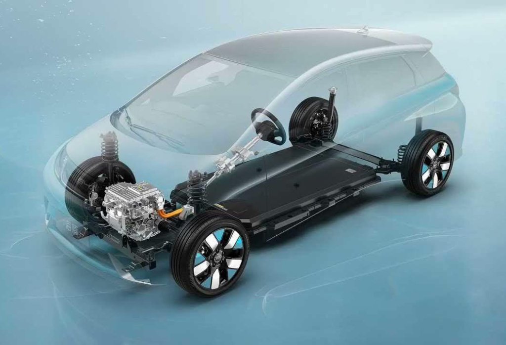 Аккумуляторная батарея в несущей конструкции кузова Батарея BYD Dolphin