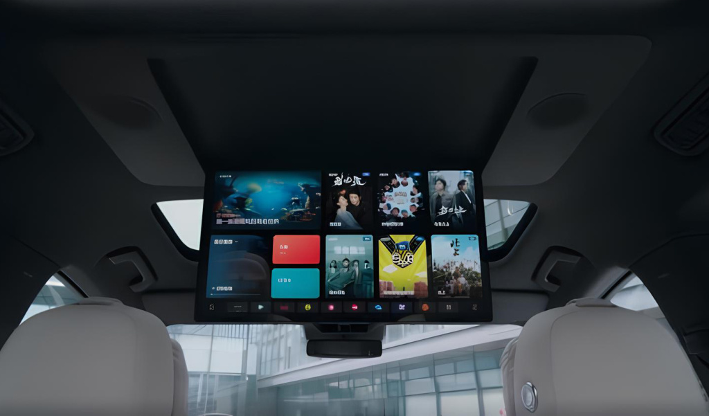 Увеличенный монитор для пассажира L9 Потолочный монитор Лисянг